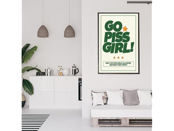 DFAIUY Go Piss Girl Art Print