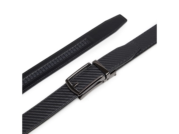 Carlo Fellini Mens Leather Ratchet Belt