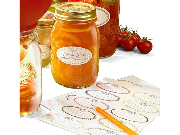 QUATTRO STAGIONI Adhesive Labels Kit, 30 Pieces