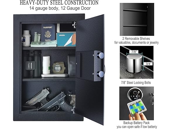 LANGGER V Biometric Wall Safe