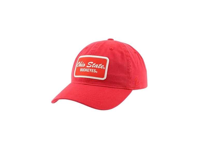ZHATS Men's Standard NCAA Officially Licensed Hat Scholarship Patch  Brick, ,Ohio State Buckeyes