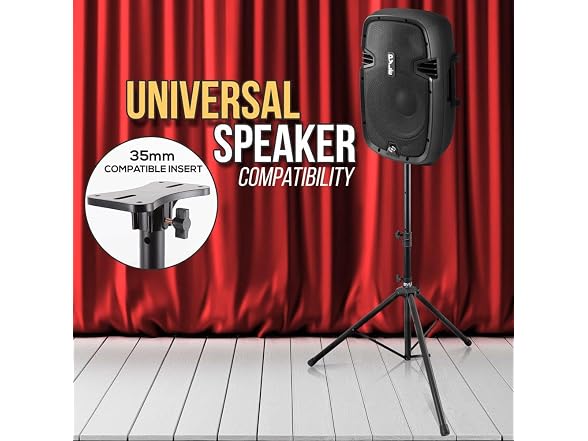 Pyle 2-Pk Adjustable Tripod Speaker Stands