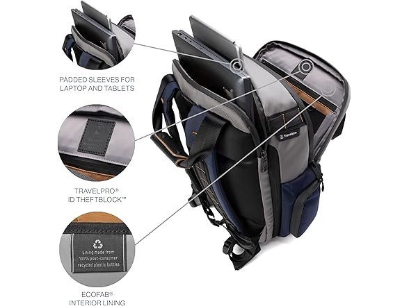 Travelpro Altitude Medium Expandable Travel Laptop Backpack