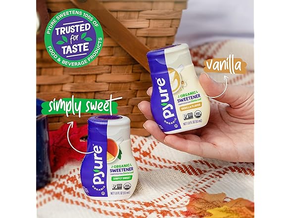 1CT Pyure Organic Liquid Stevia Extract Sweetener