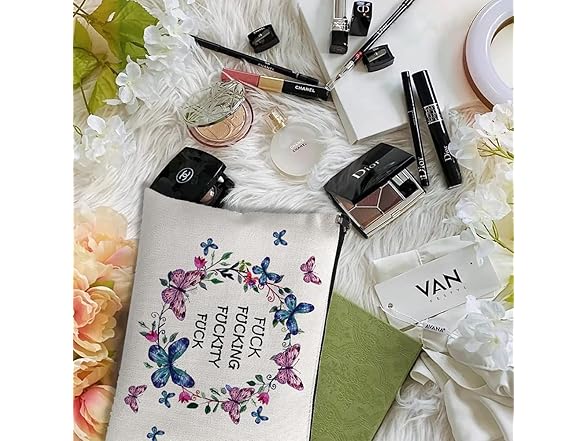 Hookoome Funny Canvas Makeup Bag