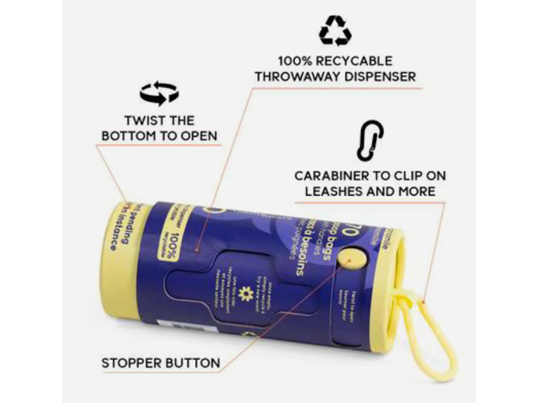 GOO EEZ Calming Eco-Friendly Poop Bag Chamomile
