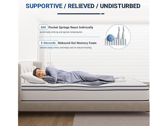 Avenco 12" Full Size Mattress