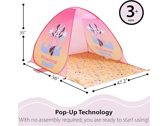 Disney Minnie Mouse Pop Up Tent for Kids