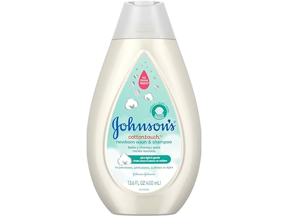 Johnsons CottonTouch Newborn Wash Shampoo 13.6oz