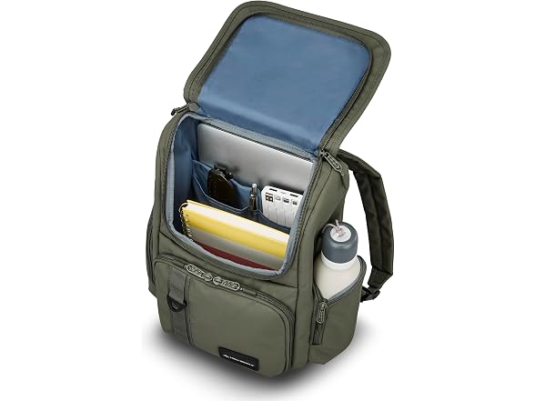 High Sierra Lineage Flap Backpack- Olive
