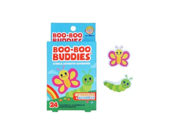 Boo Boo Buddies Kids Adhesive Bandages