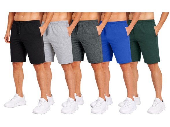 10Pk Mens Cotton Blend Lounge Shorts