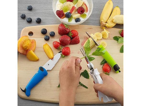 Kuhn Rikon Kinderkitchen® Kids Chef Knife Set With Scissors, 3 Pieces