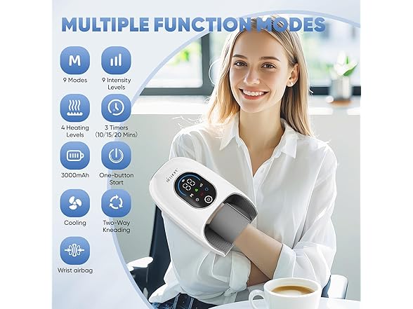 Hand Massager with 9 Modes