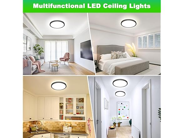 GoBright 16.5 Inch Large Flush Mount Ceiling Light Fixtures