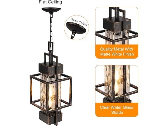 PARTPHONER Outdoor Pendant Light