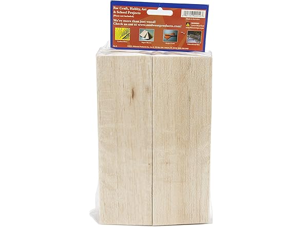 Midwest Products Wood Assortment Economy Bag, Balsa