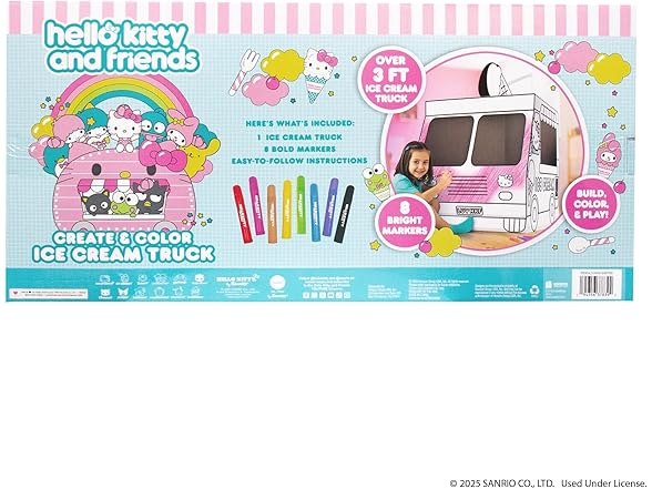 Hello Kitty and Friends Create & Color Ice Cream Truck Playhouse