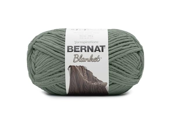 BERNAT BLANKET BB, SMOKY GREEN