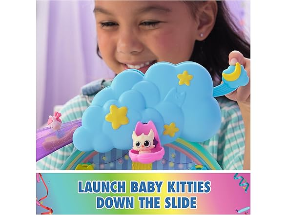 Gabby's Dollhouse Kitty Care Ear Purrfect Playroom – 17-Piece