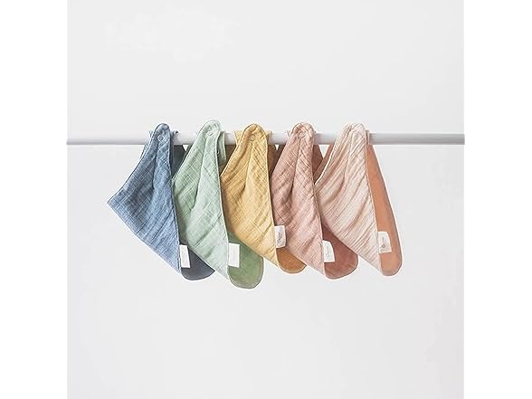 Crane Baby Soft Muslin Baby Bib Set