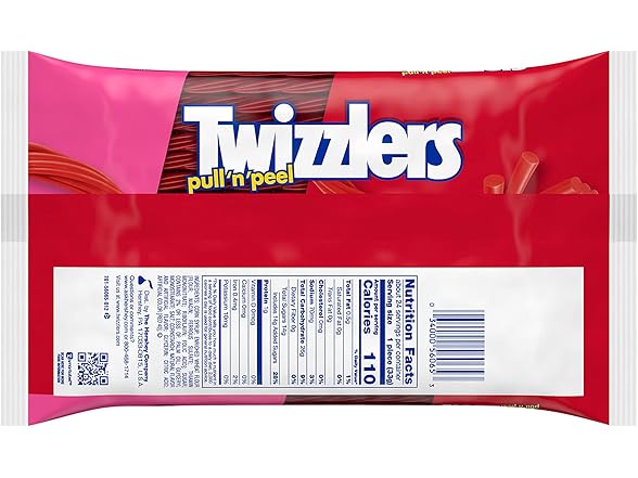 TWIZZLERS PULL 'N' PEEL Cherry Flavored