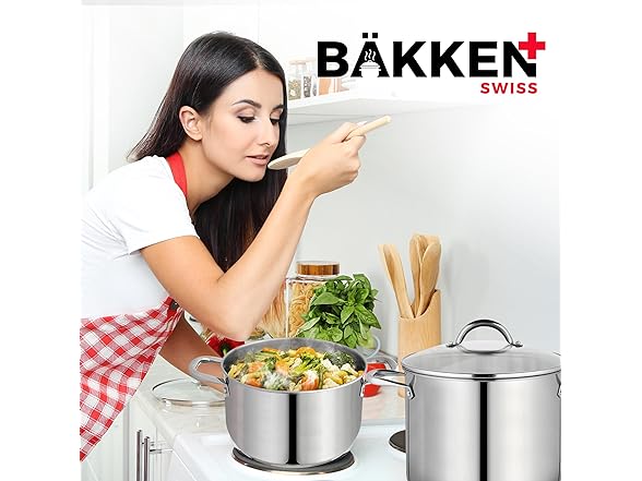 Bakken-Swiss 5-Qt Stainless Steel Stockpot