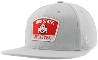 ZHATS Standard NCAA Officially Licensed Fitted Hat M15Z Switchback Light Gray, Grey, Medium