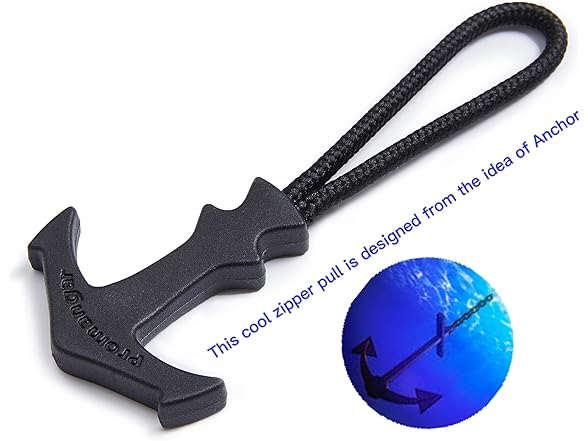 BJA Chunky Anchor Shape Zipper Pull