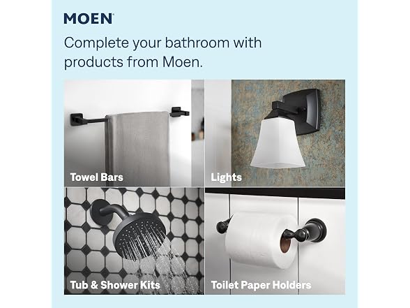 Moen Karis Black Matte One-Handle Single Hole Bathroom