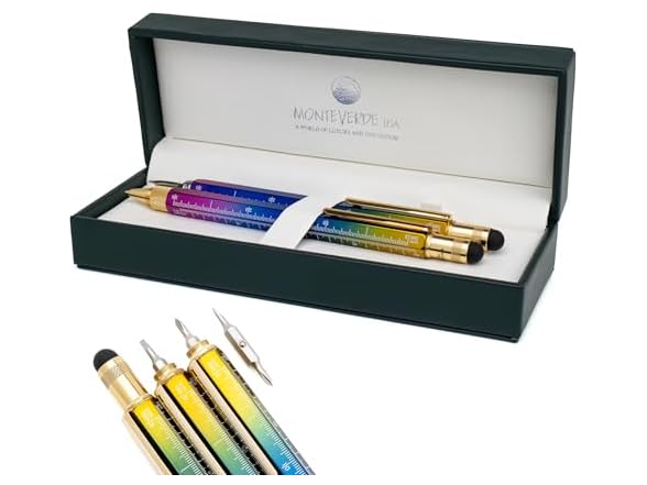 Monteverde USA Tool Pen Set – Rainbow Fountain Pen Med Nib