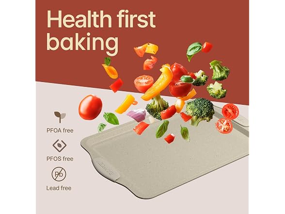 BAKKENMASTER 6-Piece Deluxe Nonstick Baking Pan Set