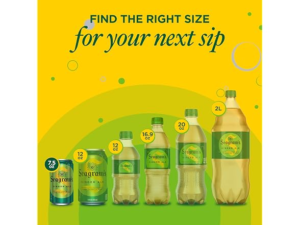 Seagrams Ginger Ale Soda Soft Drinks