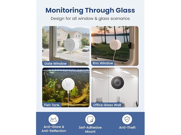 AKINGUAR Window Camera 2K 3MP