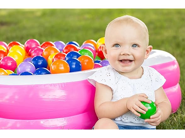 Soft Plastic Kids Play Balls 100-Pack