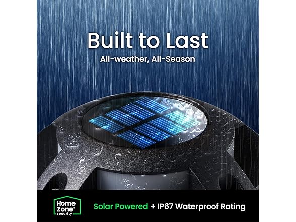 Home Zone Solar Deck Lights - Black