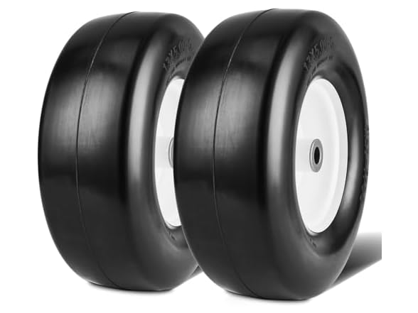Lawn Mower Tires with Rim, 13x5-6" Tubeless