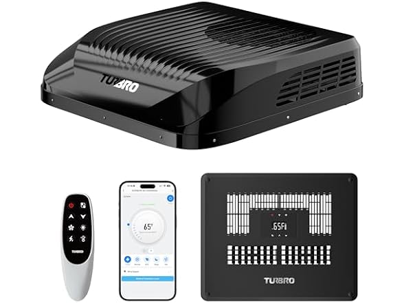 TURBRO Greenland-DC GLD09 RV AC, Black