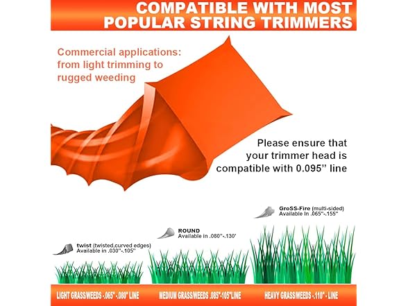 ZZity Trimmer Line .095" Premium Nylon