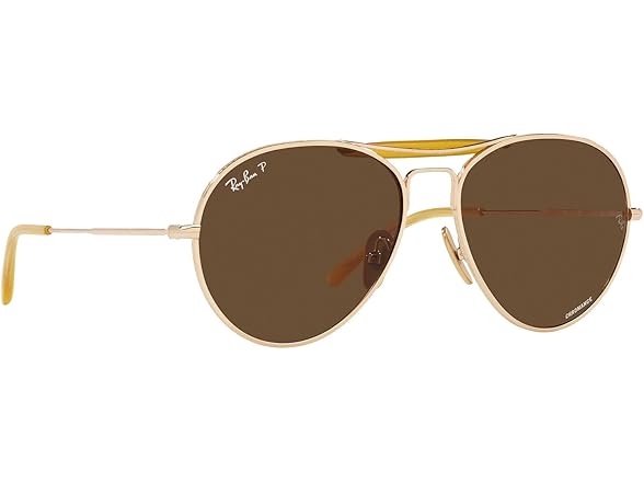 Ray-Ban Unisex RB8063 Titanium Aviator Sunglasses