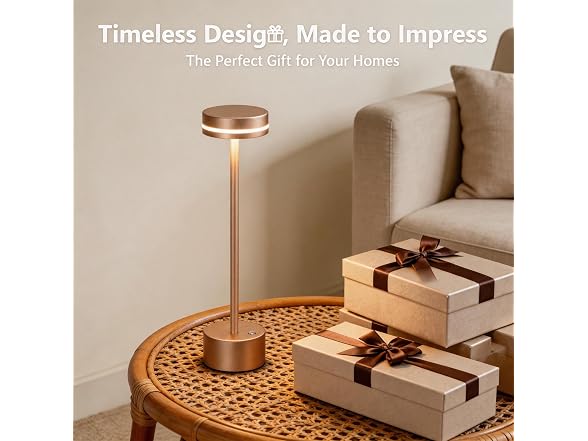2 Pack Cordless Table Lamps, 5000 mAh