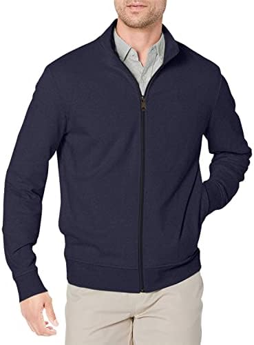 Amazon Essentials Mens Mock Neck Fleece Zip Up Sweatshirt