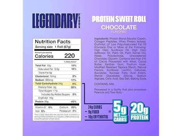 Legendary Chocolate Sweet Roll, 8pk