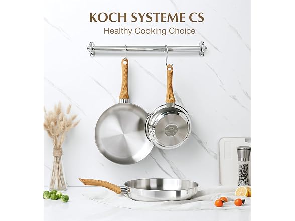 Stainless Steel Frying Pan Set