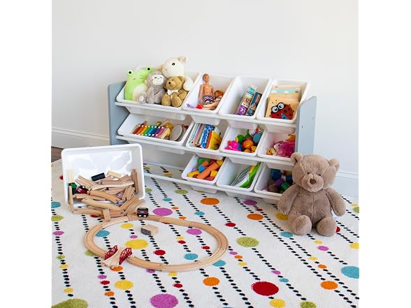 Humble Crew Made for Me Kids Toy Storage Organizer with 12 Storage Bins