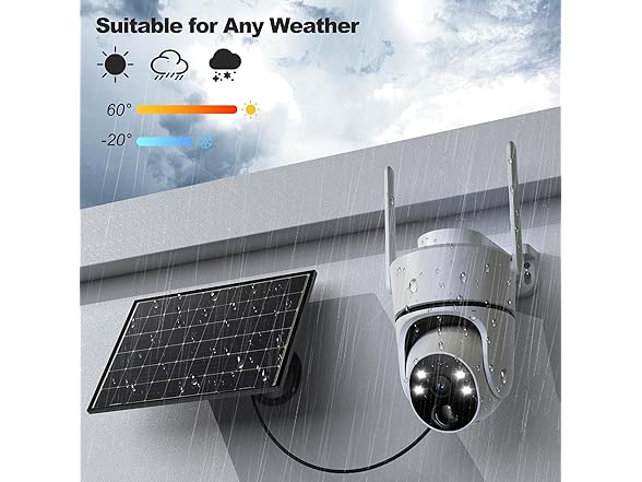 FANCYSEPT 4G LTE Cellular Solar Security Camera