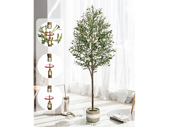 LuceAlberi Artificial Olive Tree 5.5FT