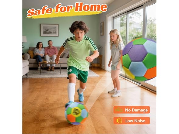 UBeesize Soft Indoor Soccer Ball with Pump
