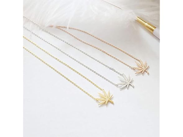 Fdesigner Maple Leaf Choker Necklace