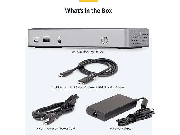 StarTech Triple 4K Monitor Docking Station (Open Box)